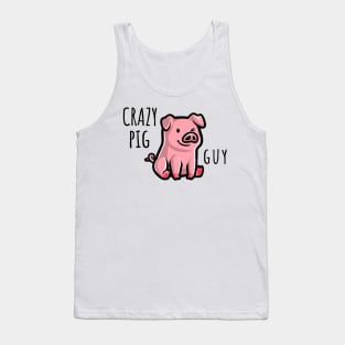 Crazy Pig Guy Tank Top